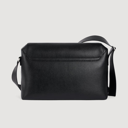 Satchel Small Small reconstituted leather bag Black