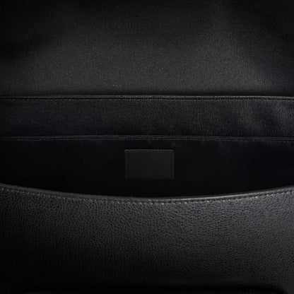 Satchel Small Small reconstituted leather bag Black