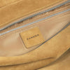 Soft Bag Small Suede Leather hobo bag with logo Camel