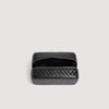 Washbag Woven Woven leather toilet bag Black