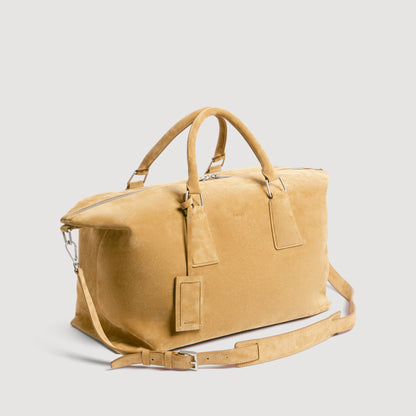 Daily Bag Suede Leather weekend bag Camel