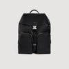 Pocket Backpack Reconstituted leather rucksack Black