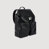 Pocket Backpack Reconstituted leather rucksack Black