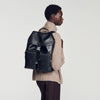 Pocket Backpack Reconstituted leather rucksack Black