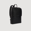 Backpack Vertical Regrain Reconstituted leather rucksack Black