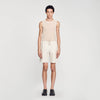 Cotton-Shorts Light Beige