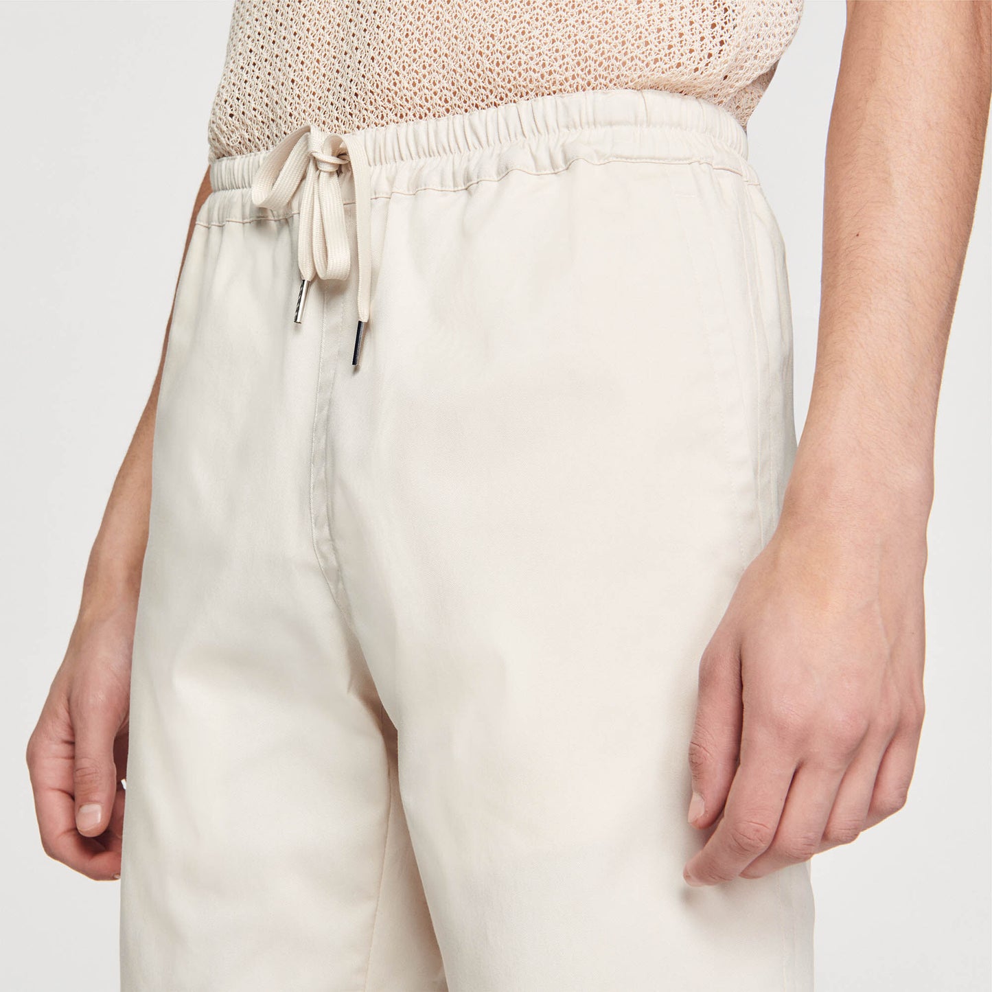 Cotton-Shorts Light Beige