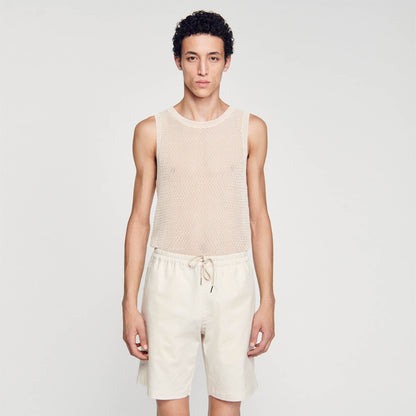 Cotton-Shorts Light Beige