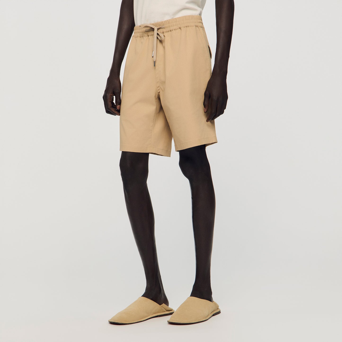 Cotton Shorts Beige