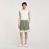 Fence Short Patterned Floaty Bermuda Shorts Super Green