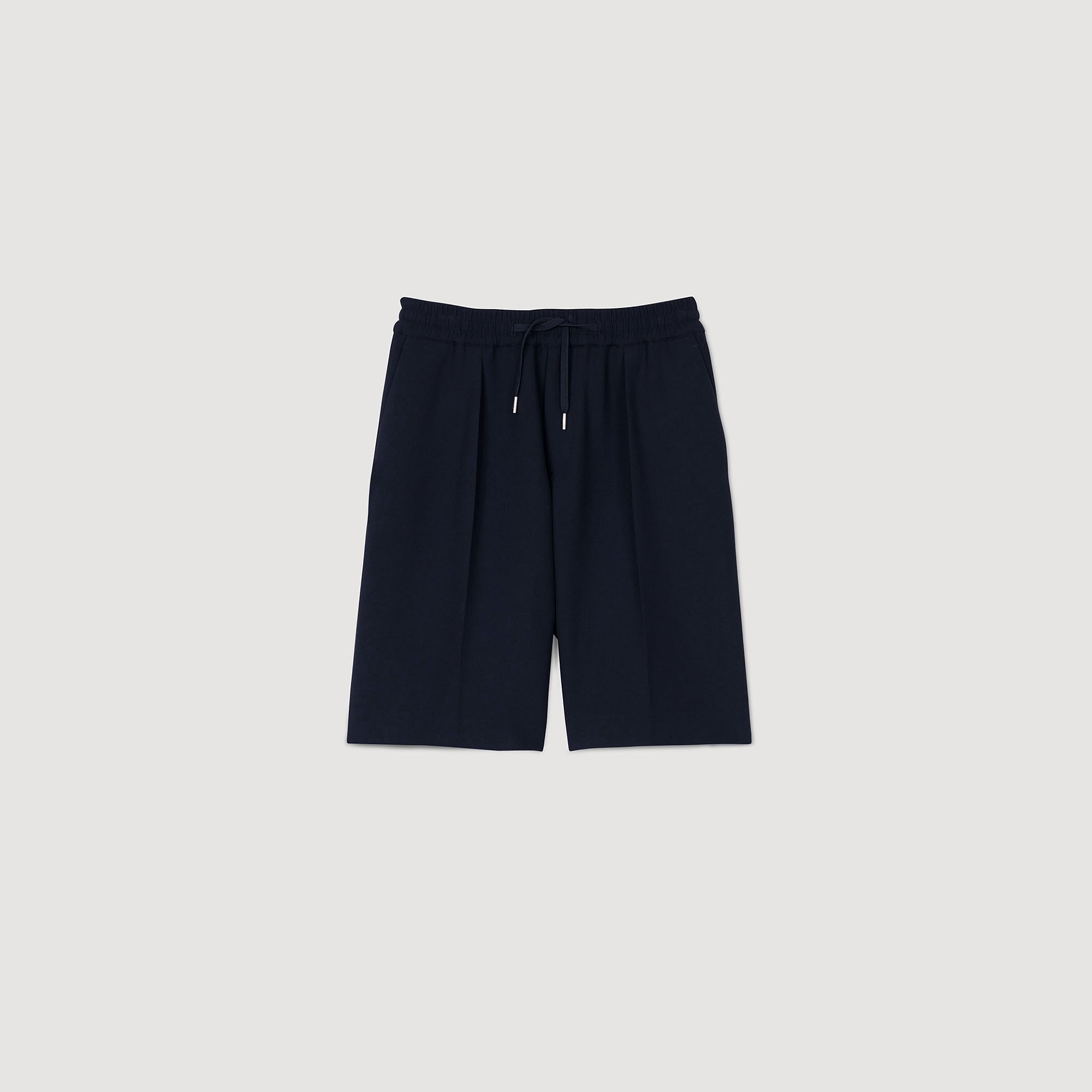 Short Jersey Pli Jersey Bermuda Shorts NAVY BLUE