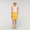 Linen Short Elastic Waist Linen Shorts Tangerine
