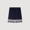 Amalfi Short Contrast Pattern Floaty Shorts Navy Blue