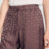 Jacquard Cross Short Square Cross patterned shorts Chocolate