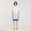 Micro Cross Short Square Cross patterned shorts Sky Blue