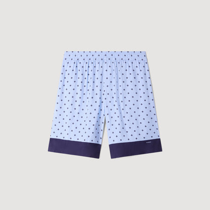 Micro Cross Short Square Cross patterned shorts Sky Blue