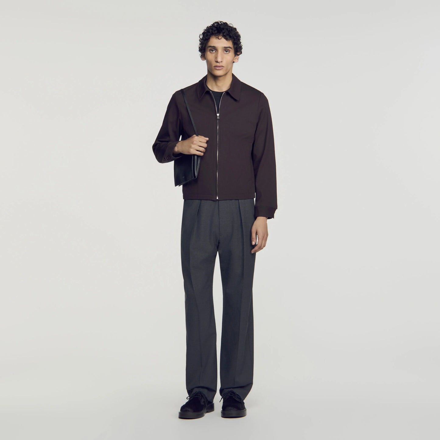 Cotton Jacket  Worker Jacket Chocolate