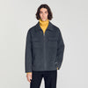 Betanew Zipped wool overshirt Heather Charcoal
