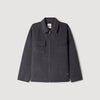 Betanew Zipped wool overshirt Heather Charcoal