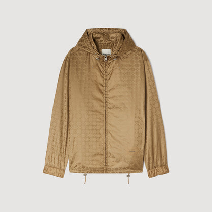 Surf Squarecross Nylon Jacquard Leger Square Cross Nylon Jacket Beige