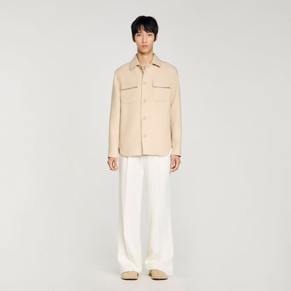 Overshirt Buttoned Overshirt Beige