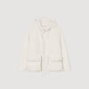 Hooded Windbreaker Ivory