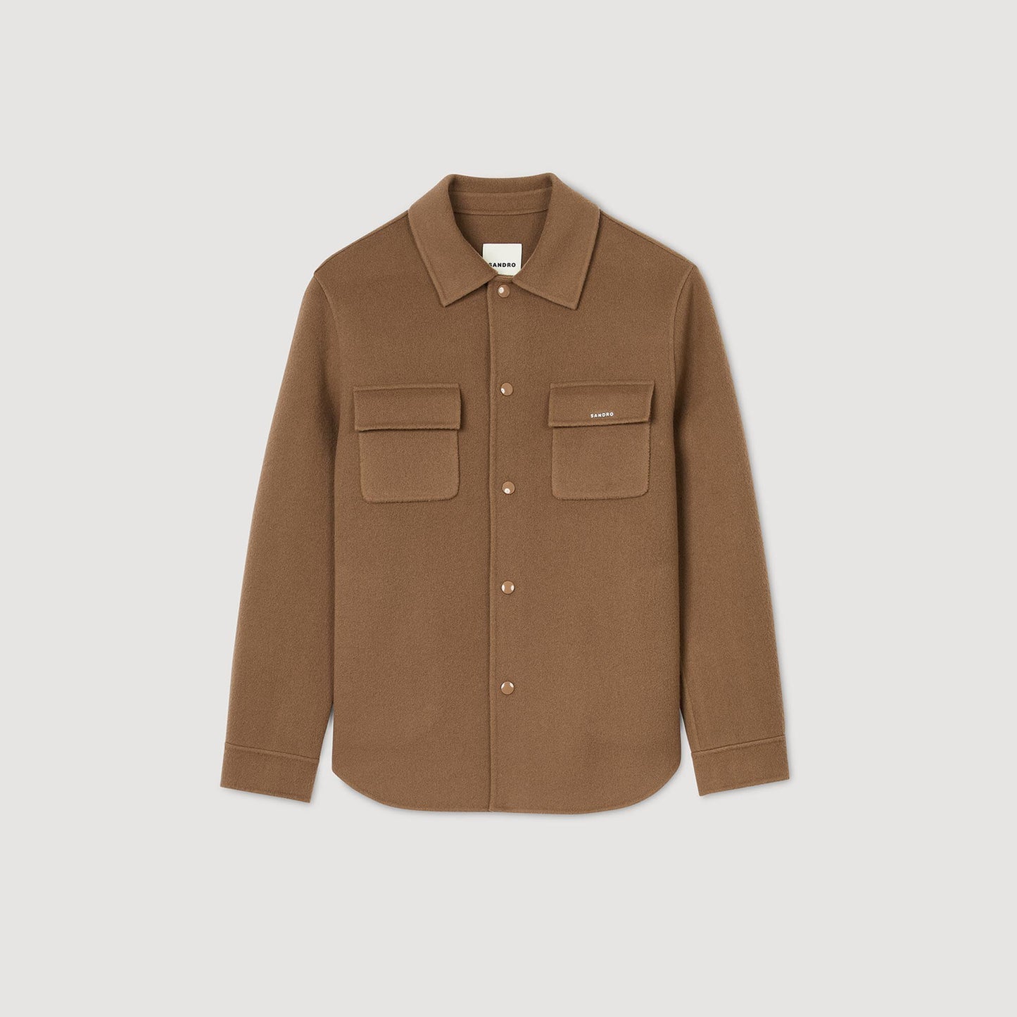 Double- Faced Overshirt Camel