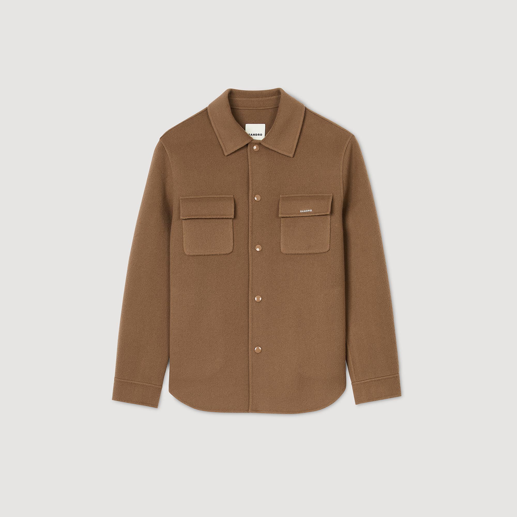Double- Faced Overshirt Camel