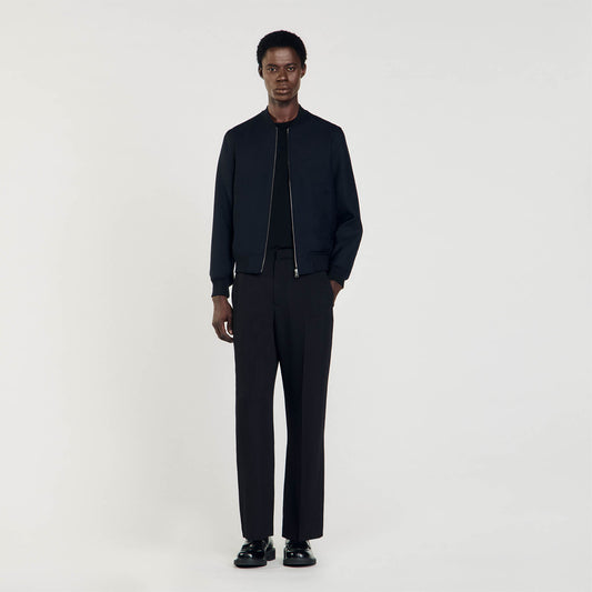 New Teddy Zip-Up Jacket Navy Blue