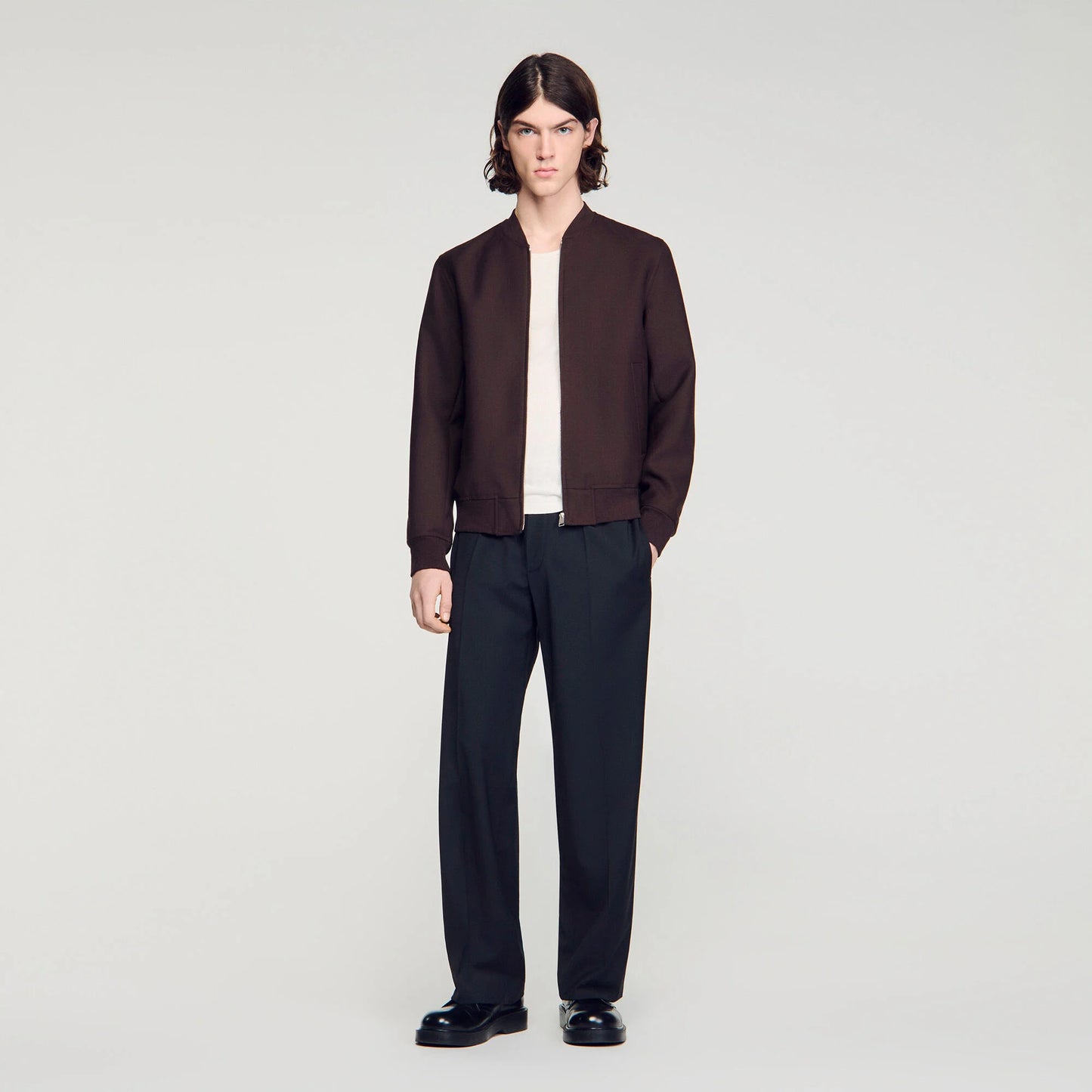 New Teddy Zip-Up Jacket Chocolate