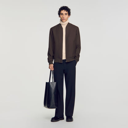 New Teddy Zip-up jacket Taupe