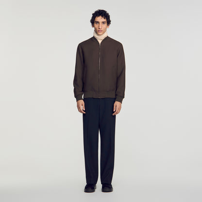New Teddy Zip-up jacket Taupe