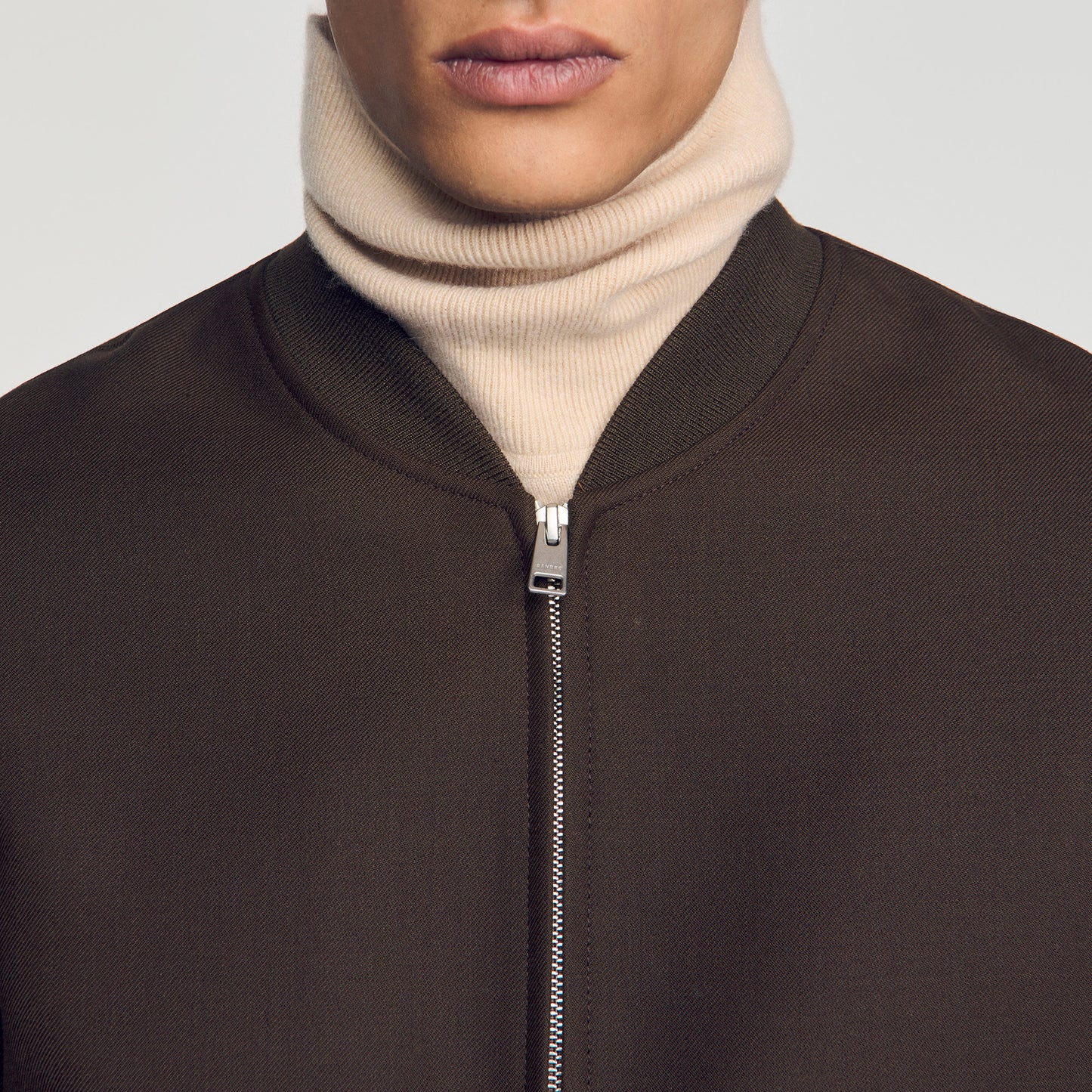 New Teddy Zip-up jacket Taupe