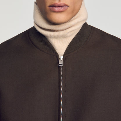 New Teddy Zip-up jacket Taupe