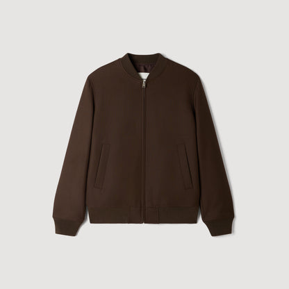 New Teddy Zip-up jacket Taupe