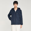 Windy Padded Nylon Windbreaker Navy Blue