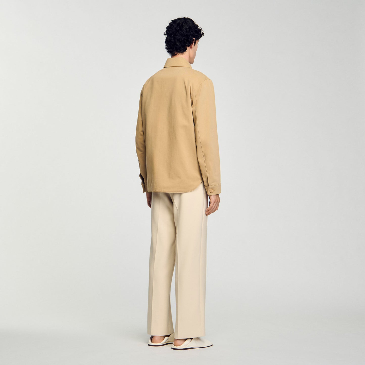 Overshirt Cotton Overshirt With Pockets Sand. Sand.