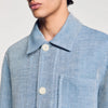 Worker Overshirt Linen Worker Jacket Chambray.