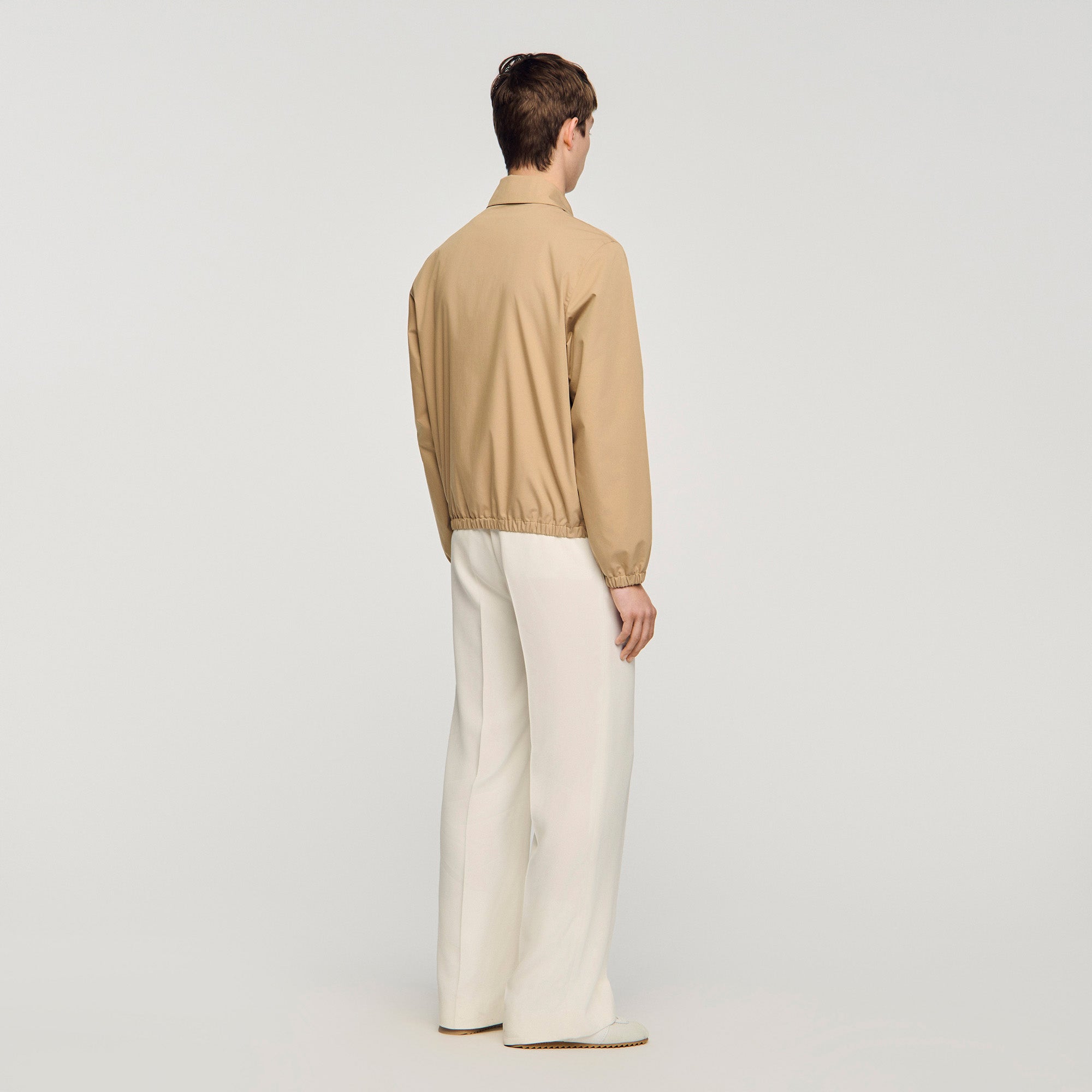 New Cotton Jacket Zip-Up Cotton Jacket Sand