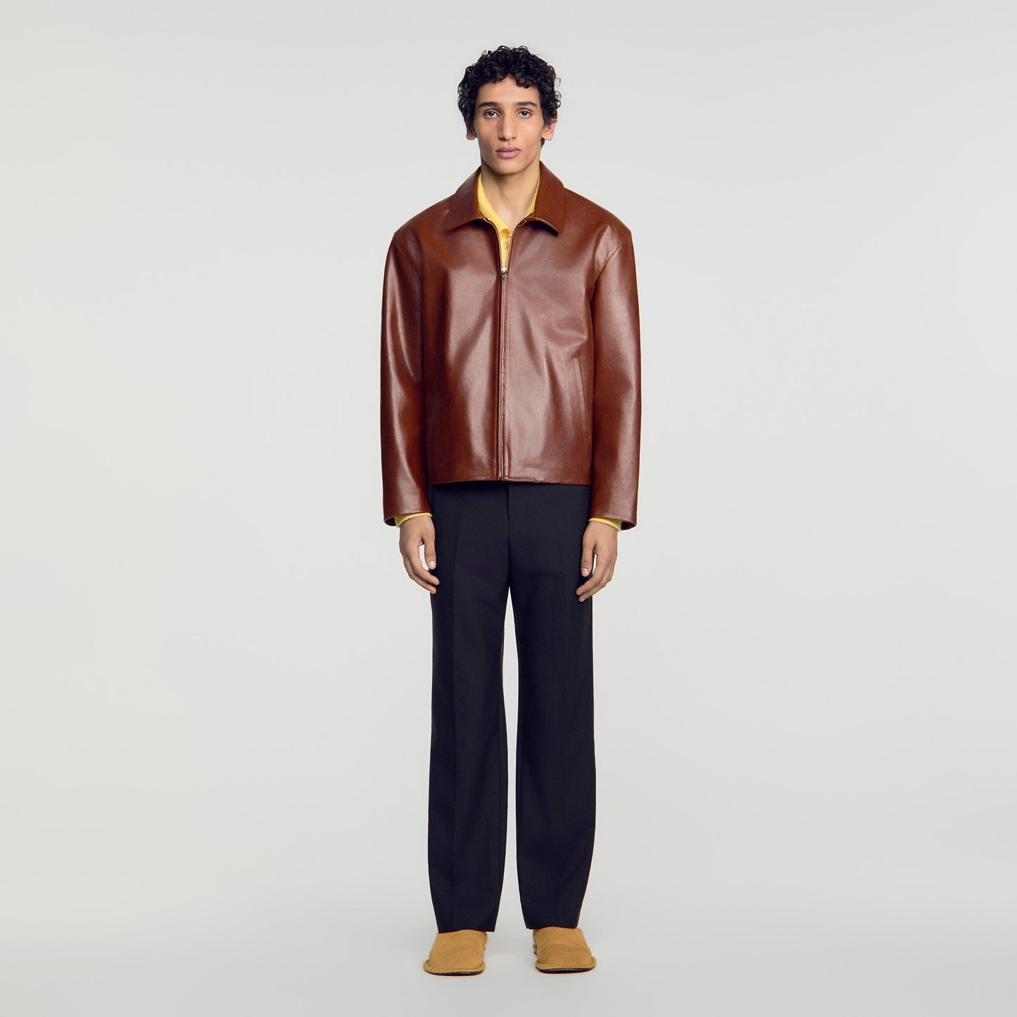 Alessandro Jacket Leather jacket Camel