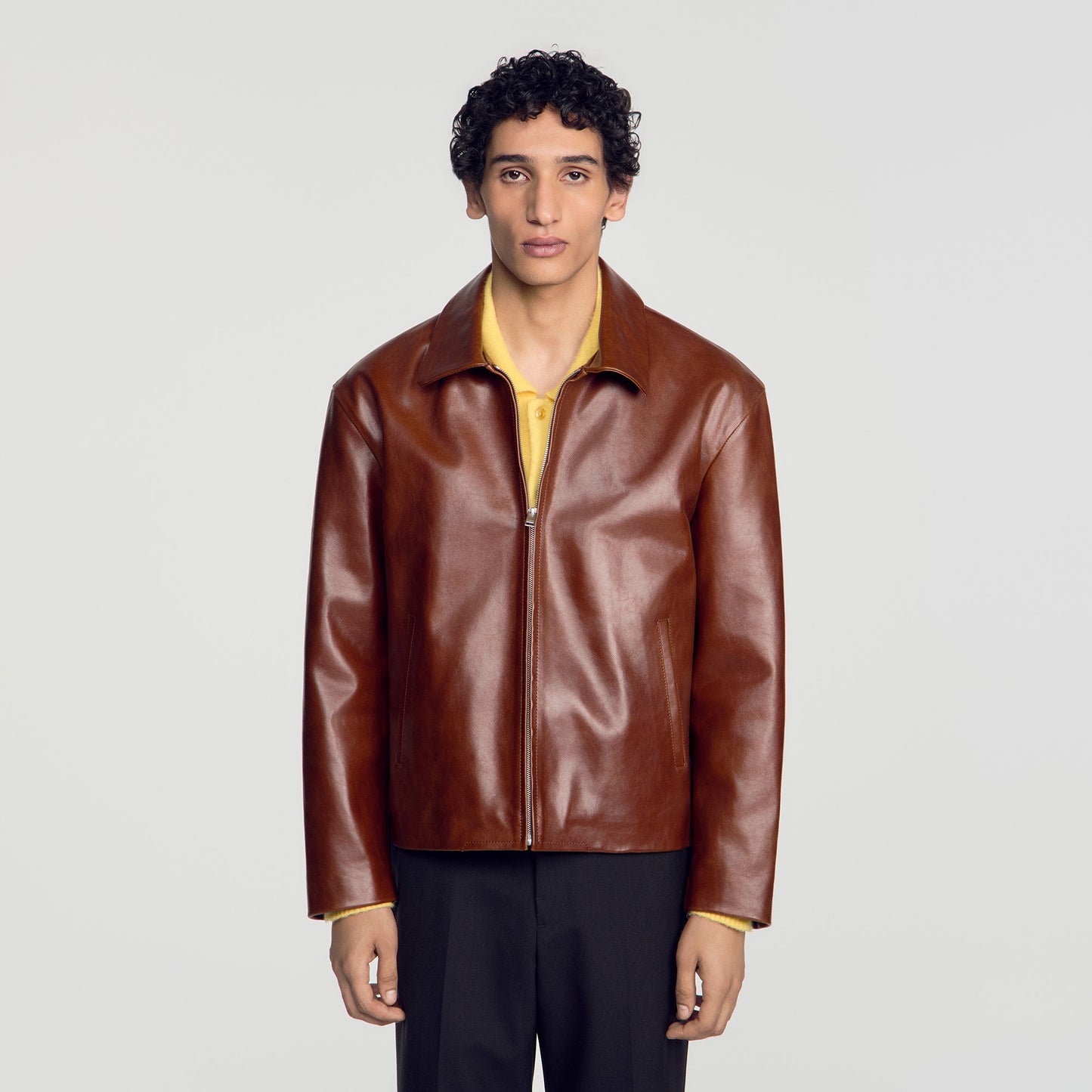 Alessandro Jacket Leather jacket Camel