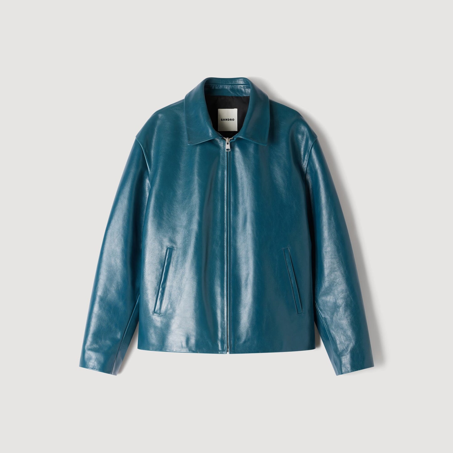Alessandro Jacket Leather jacket Petrol Blue