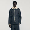 Denim Vintage Shearling Overshirt Denim Overshirt Raw-Denim