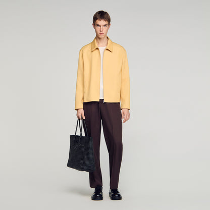 Minimal Jacket Zip-Up Jacket LIGHT YELLOW