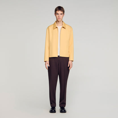 Minimal Jacket Zip-Up Jacket LIGHT YELLOW