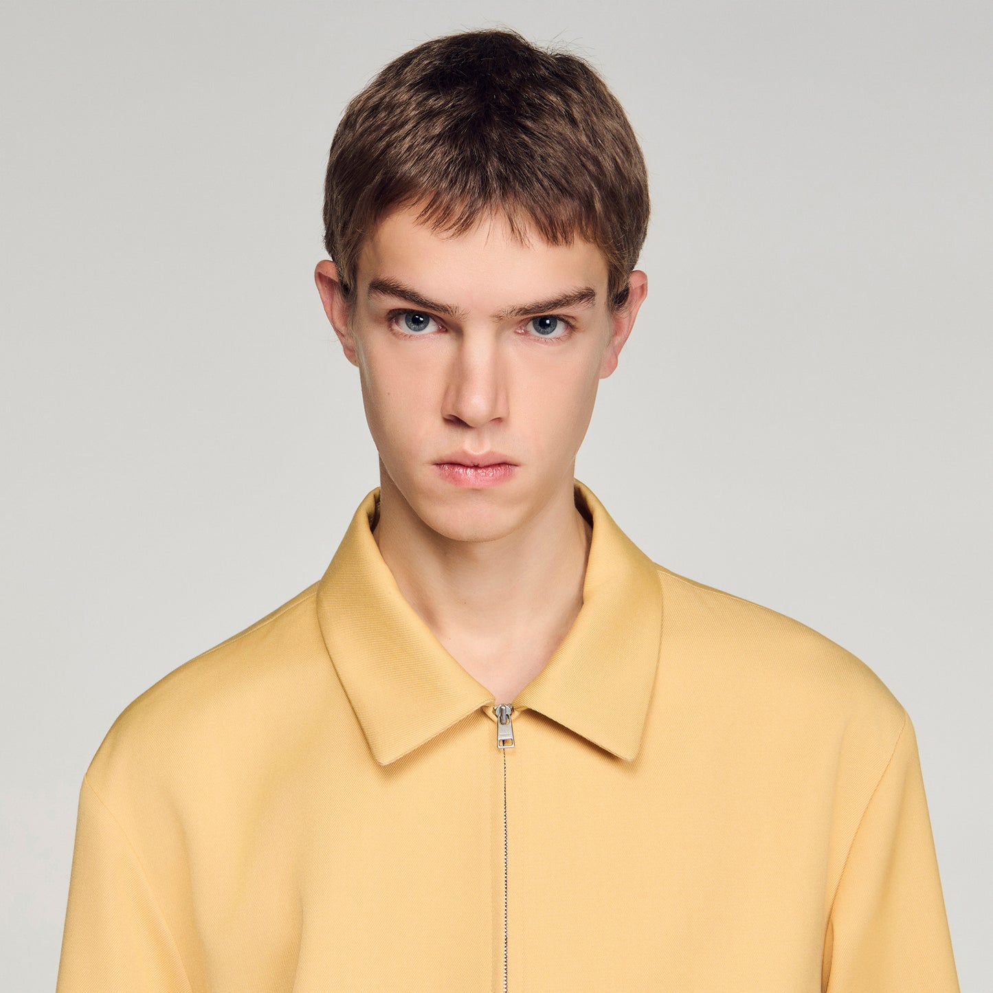 Minimal Jacket Zip-Up Jacket LIGHT YELLOW