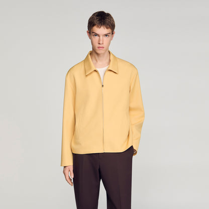 Minimal Jacket Zip-Up Jacket LIGHT YELLOW