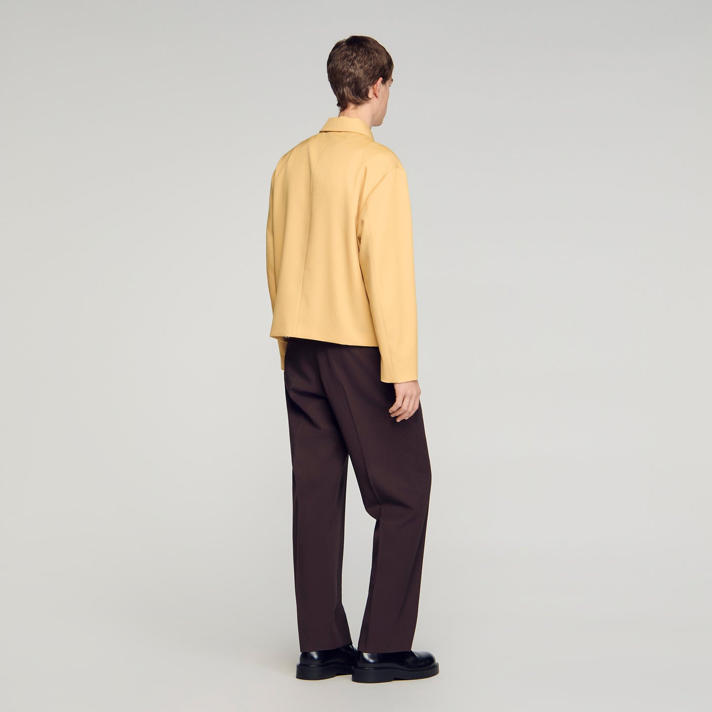 Minimal Jacket Zip-Up Jacket LIGHT YELLOW