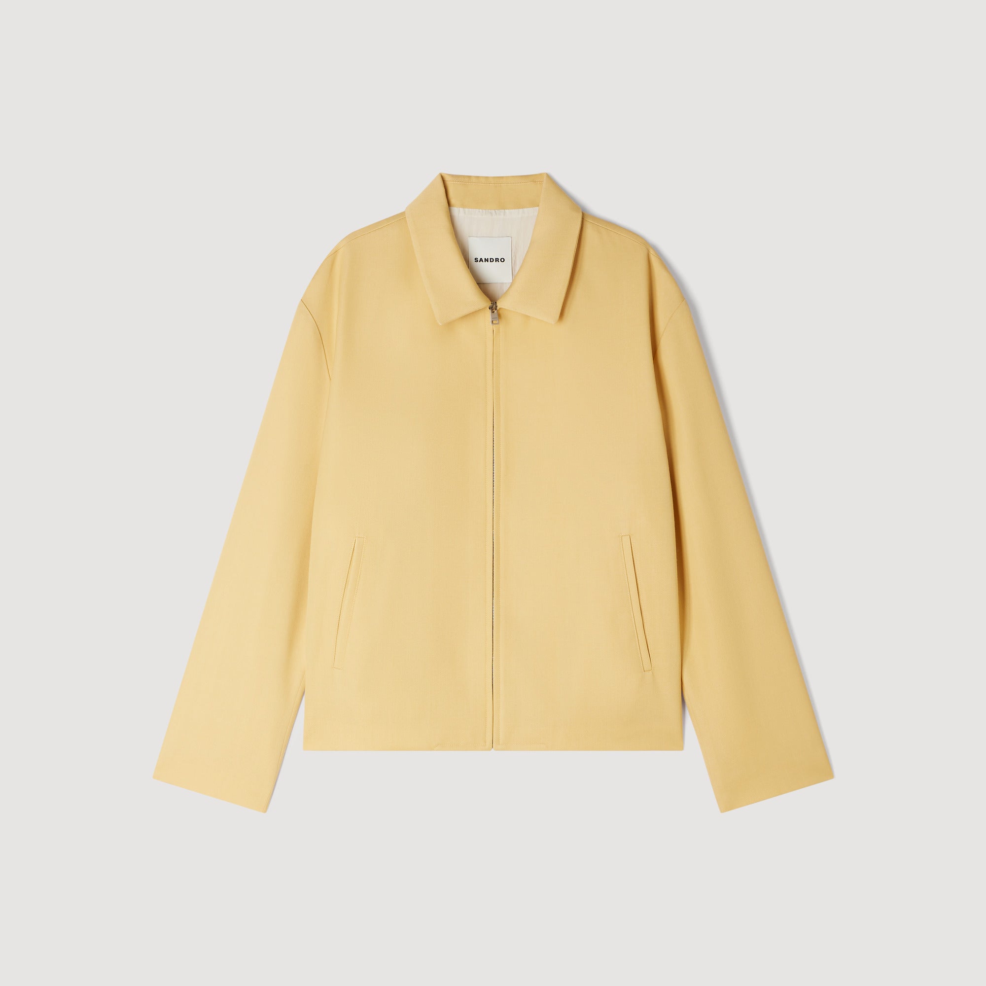 Minimal Jacket Zip-Up Jacket LIGHT YELLOW