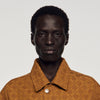 Worker Cross Square Cross Denim Jacket Camel